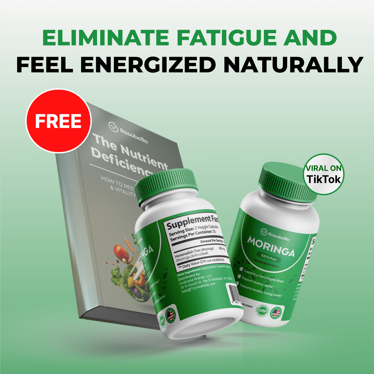Rosabella Moringa BOGO for Low Energy & Fatigue