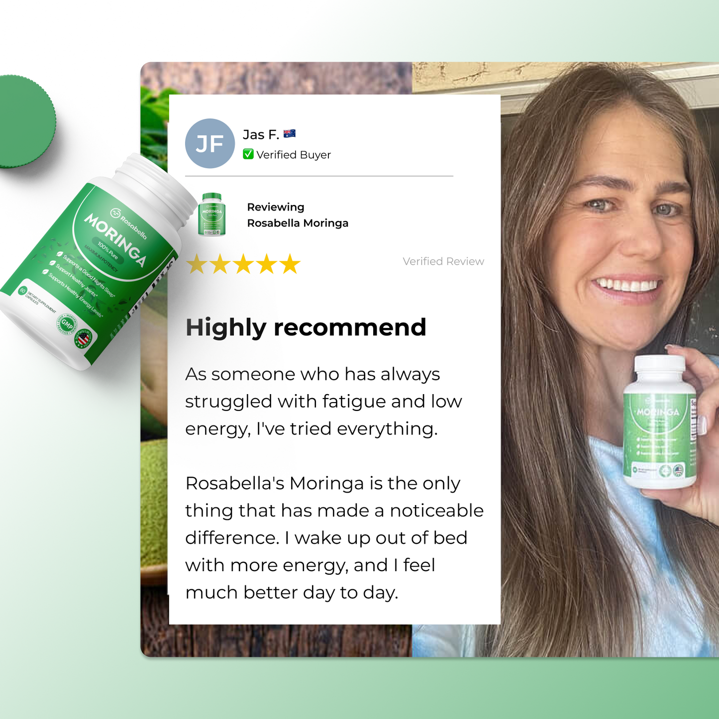 Rosabella Moringa BOGO for Low Energy & Fatigue