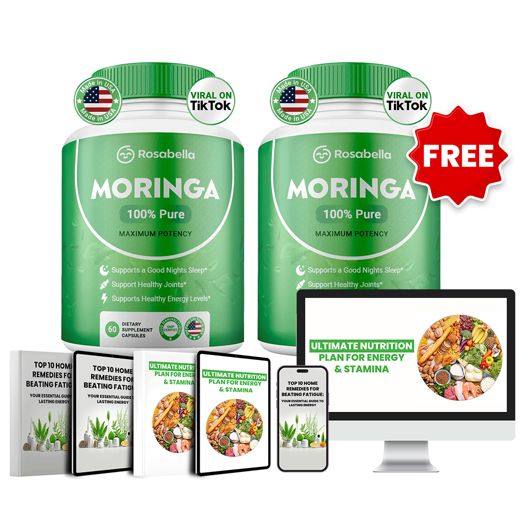 Rosabella Moringa Powder Capsules BOGO Offer + FREE Nutrition Planner