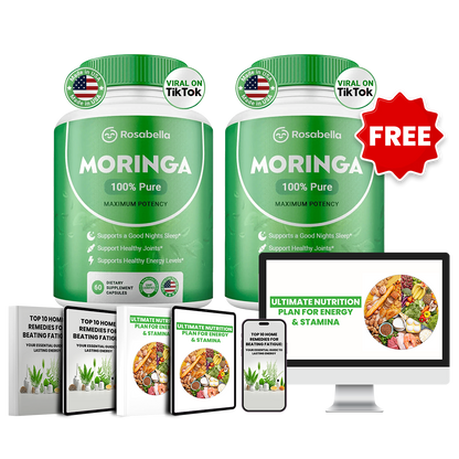 Rosabella Moringa Powder Capsules BOGO Offer + FREE Nutrition Planner