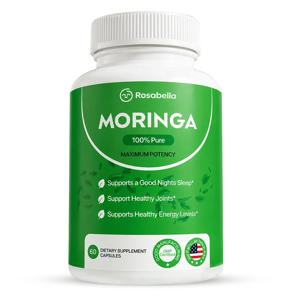 A Moringa oleifera tree with seed pods