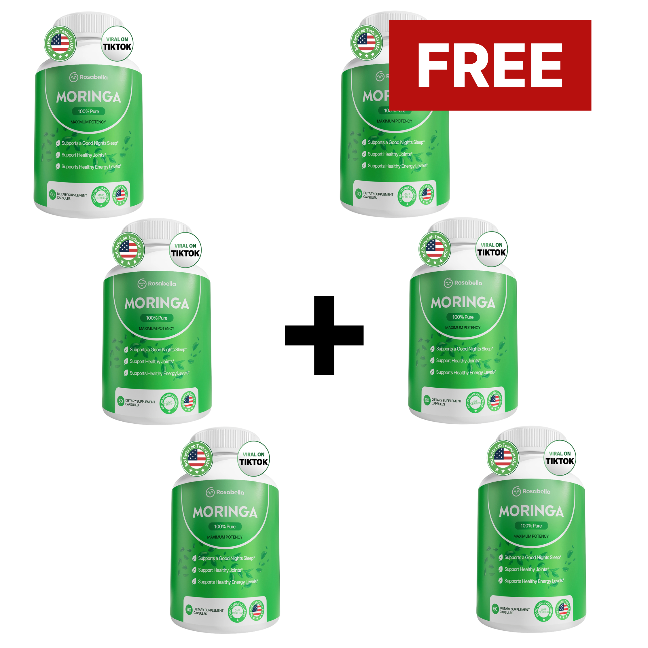 Rosabella Moringa Powder Capsules BOGO Offer