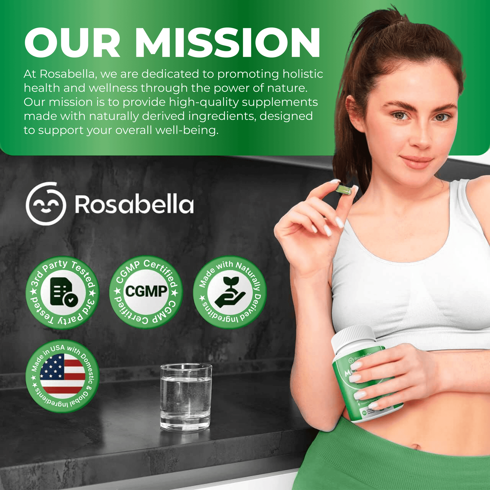 Rosabella Moringa Powder Capsules BOGO+
