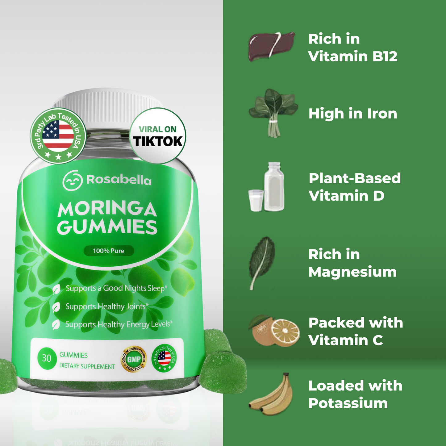 Rosabella Moringa Gummies BOGO