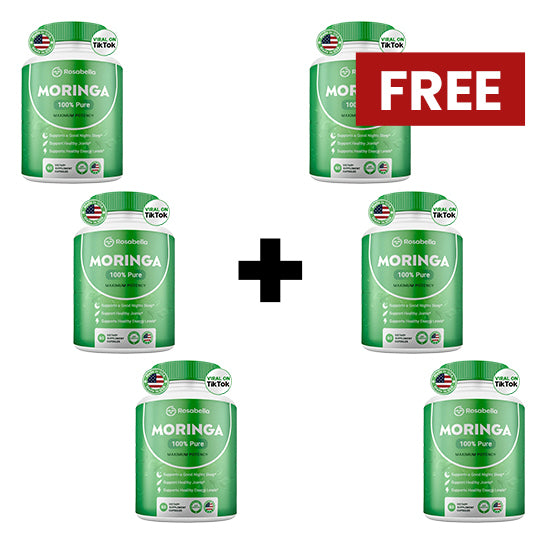 Rosabella Moringa Powder Capsules BOGO