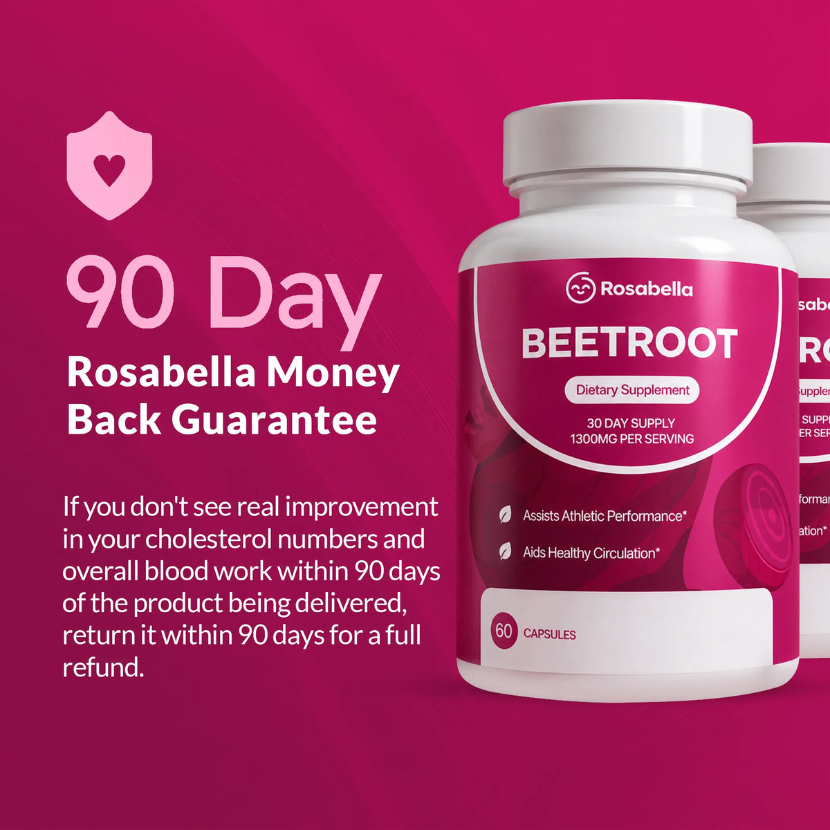 Rosabella Organic Beetroot Capsules Bogo
