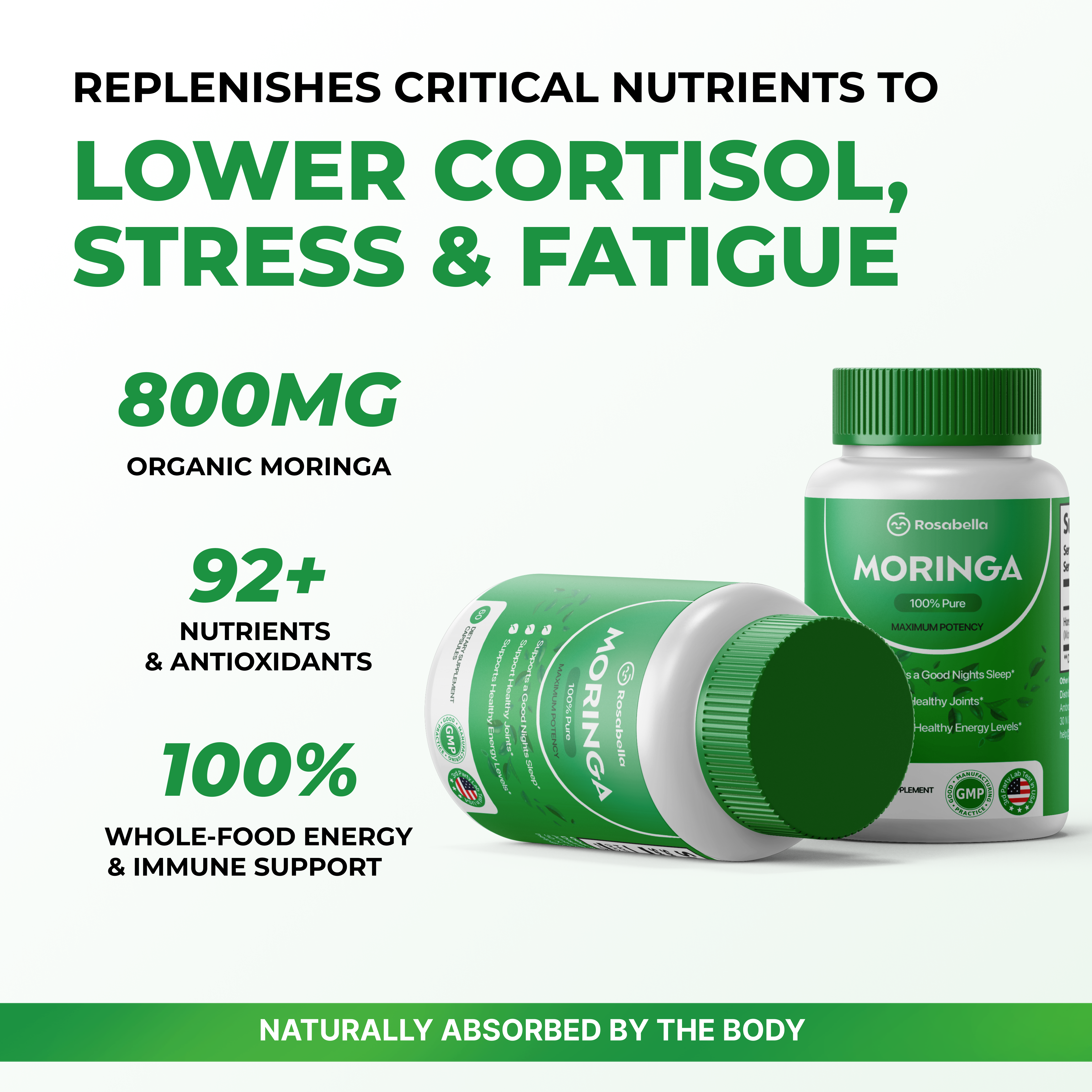 Rosabella Moringa BOGO for Low Energy & Fatigue