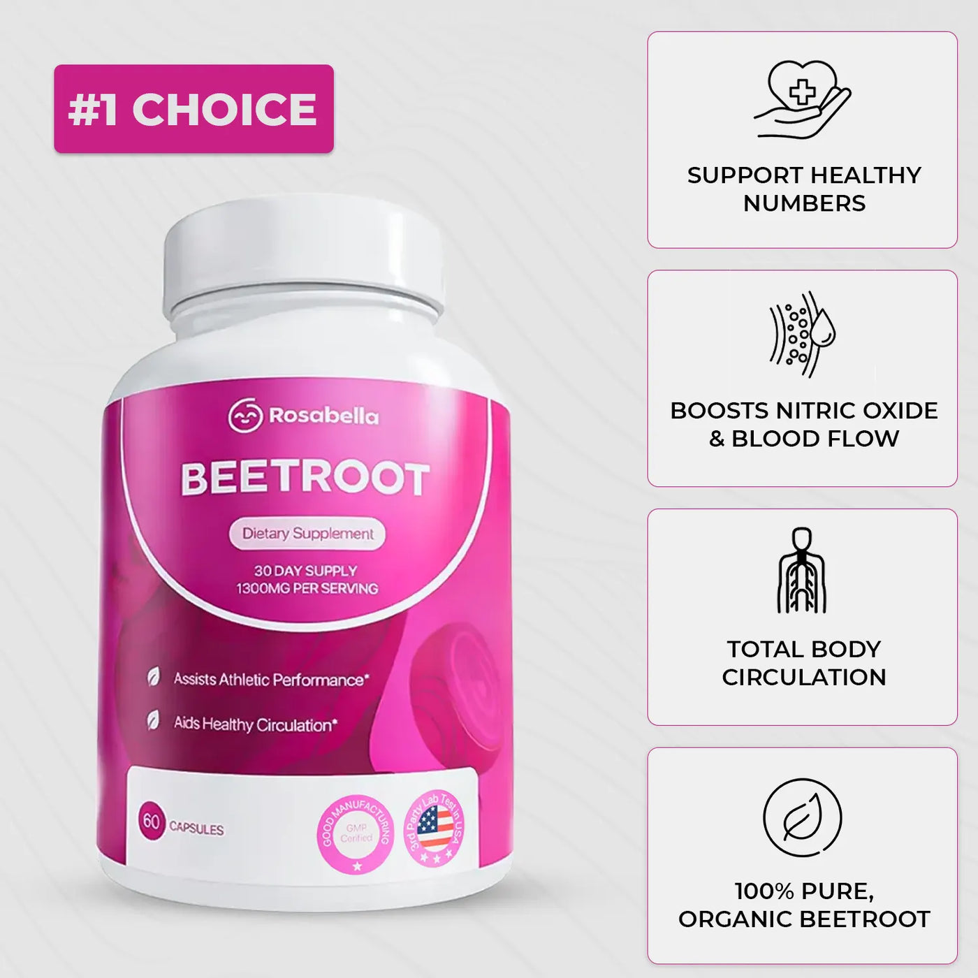 Rosabella Organic Beetroot Capsules