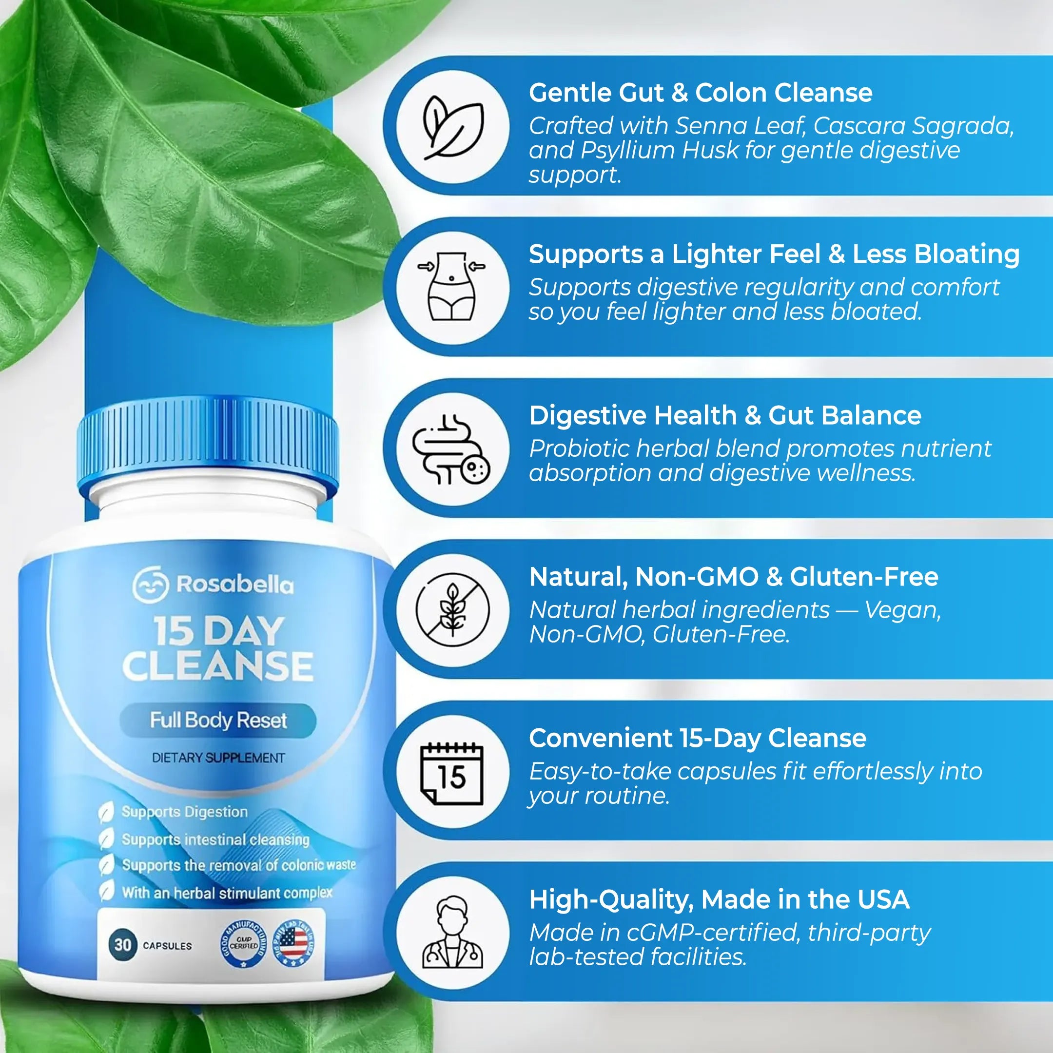 Try Cleanse Rosabella 15 Day Colon Cleanse
