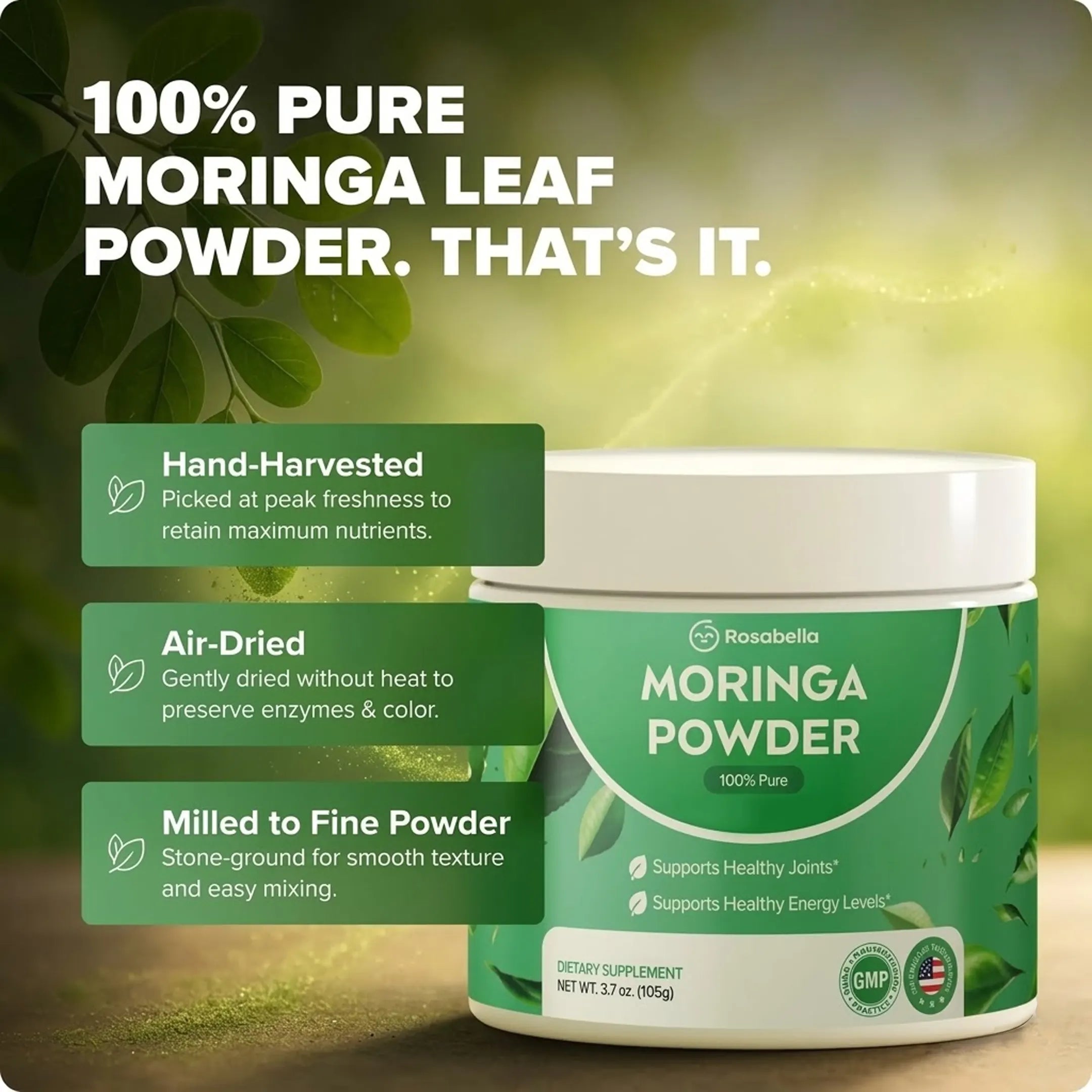 Rosabella Pure Moringa Powder