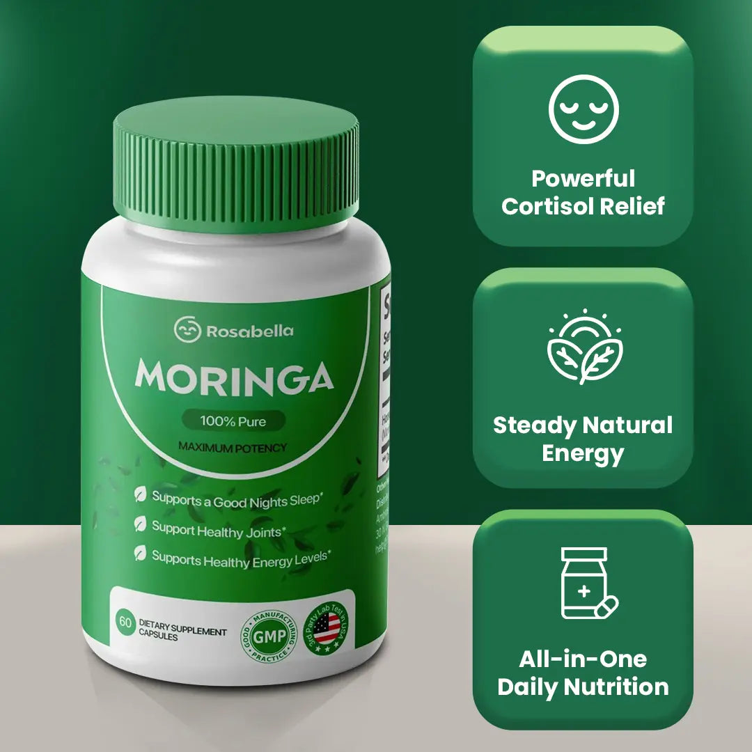 Rosabella Moringa Powder Capsules BOGO