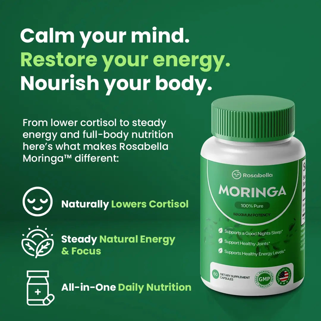 Rosabella Moringa Powder Capsules BOGO