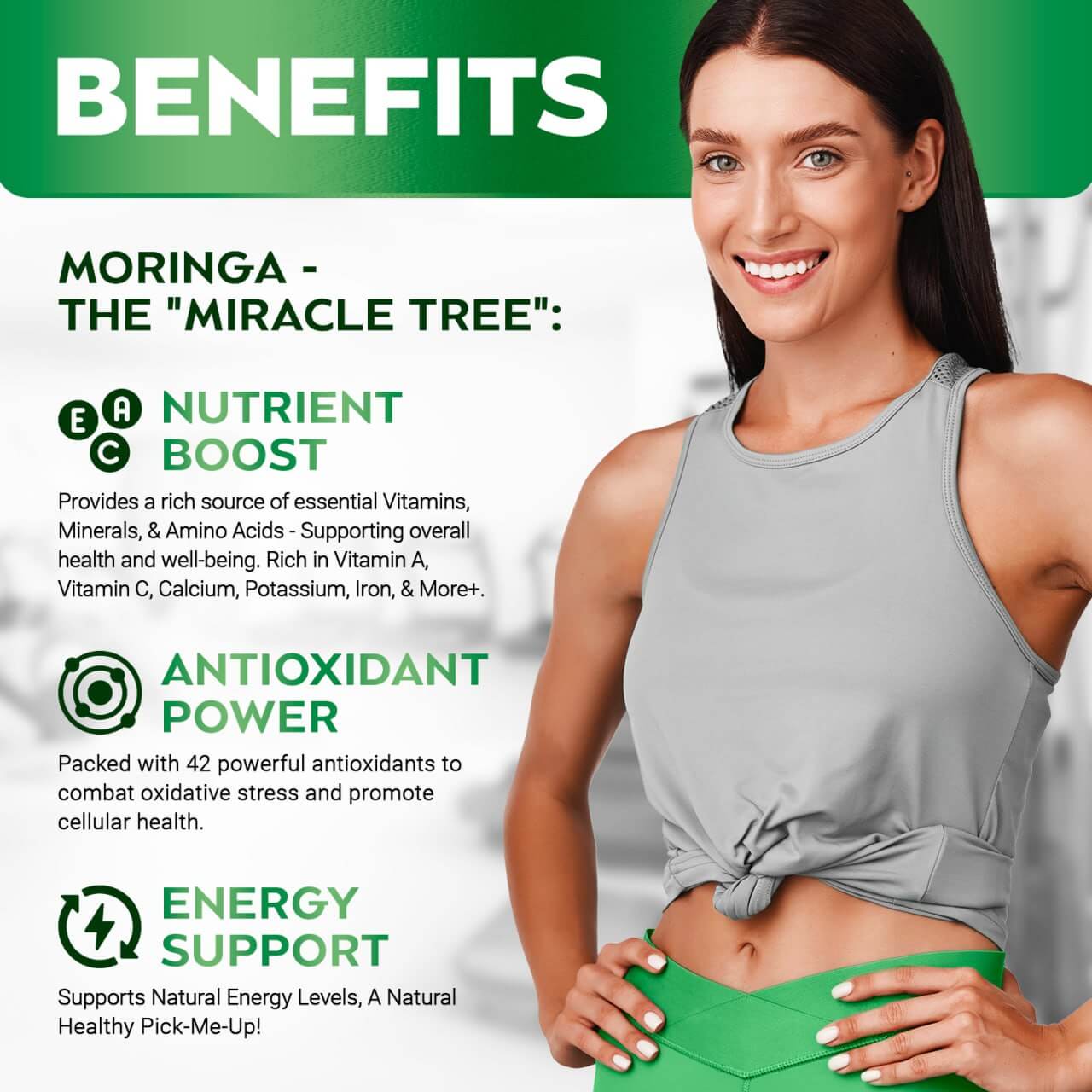 Rosabella Moringa Powder Capsules BOGO