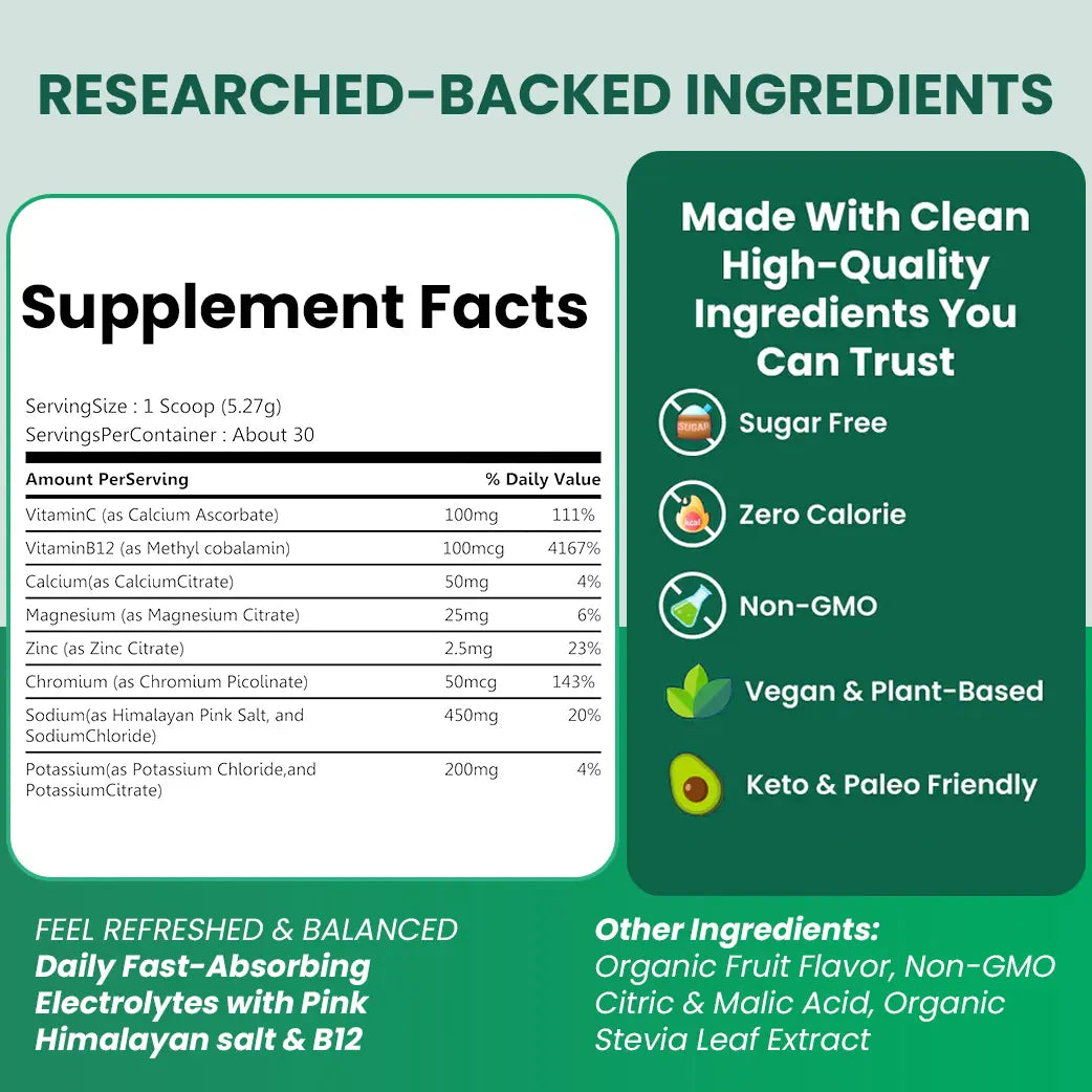 Rosabella Electrolyte Drink Powder 1x