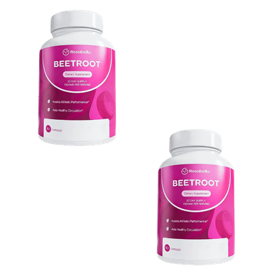 Rosabella Organic Beetroot Capsules (1300mg) for Blood Flow & Heart He