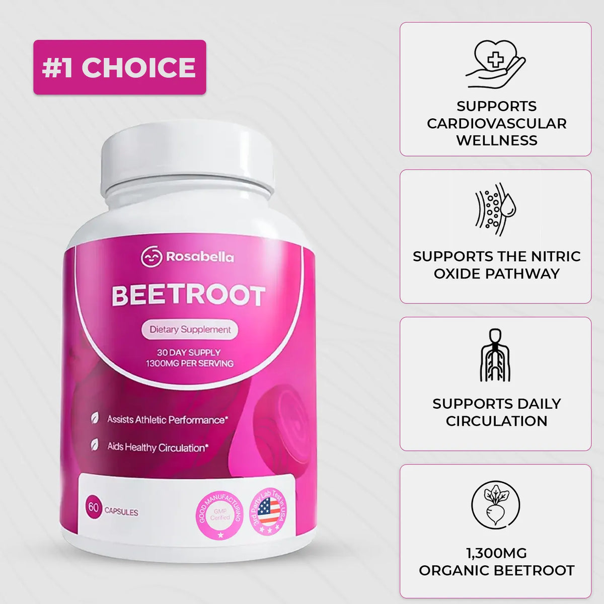 Rosabella Organic Beetroot Capsules