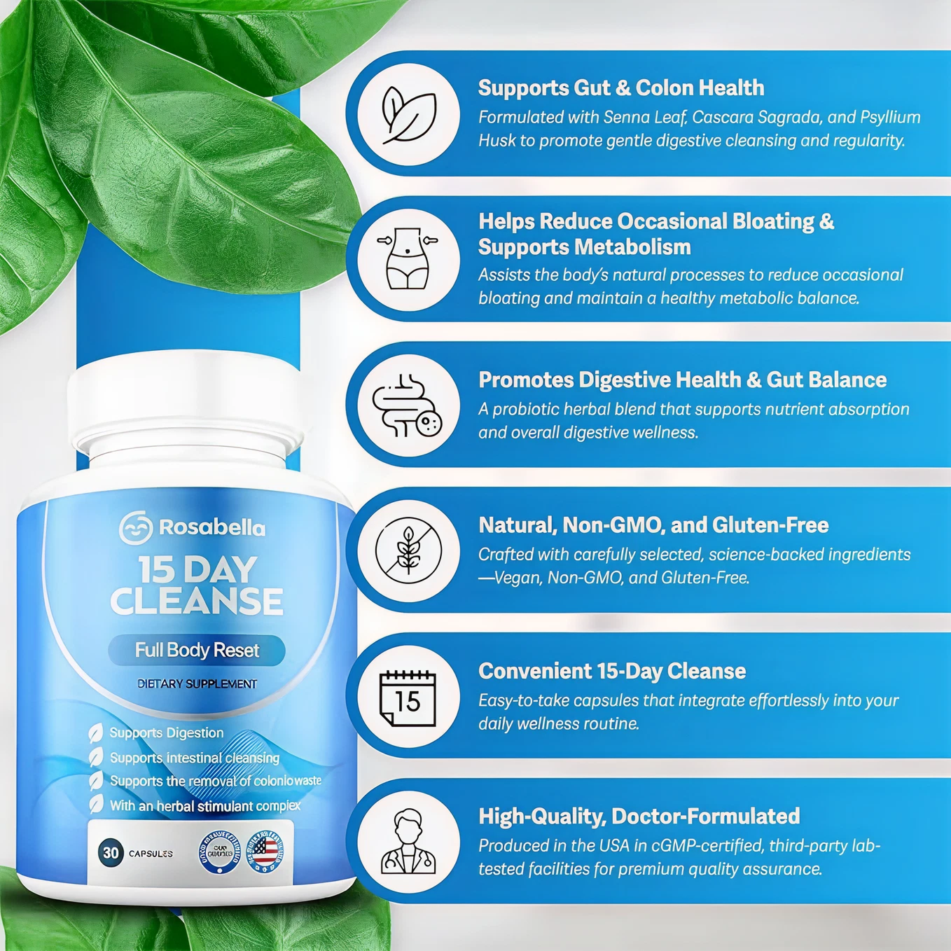 Rosabella 15 Day Colon Cleanse BOGO