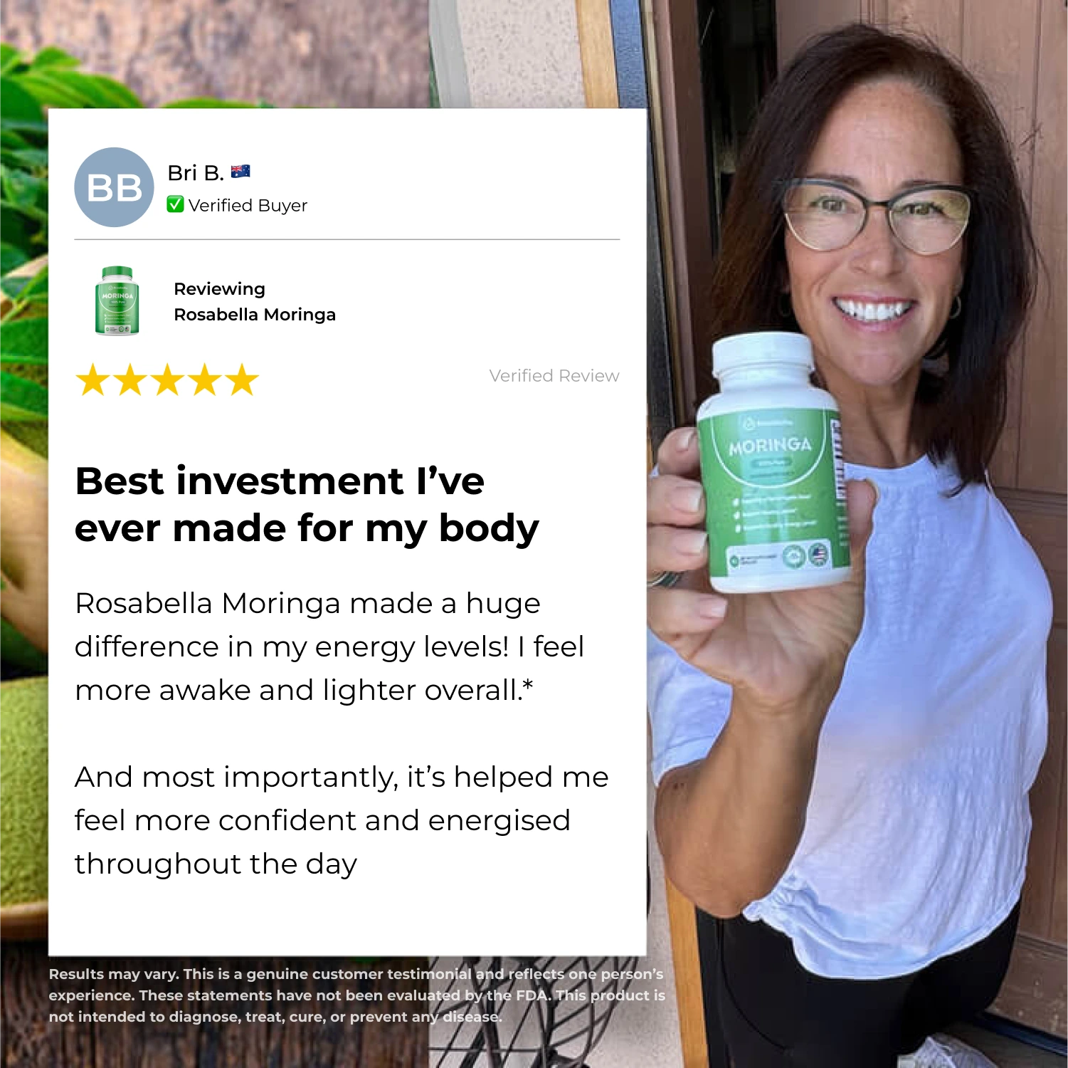 Rosabella Moringa Powder Capsule