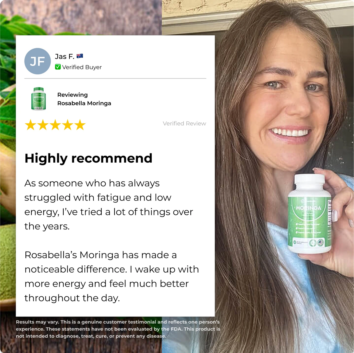 Rosabella Moringa Powder Capsule
