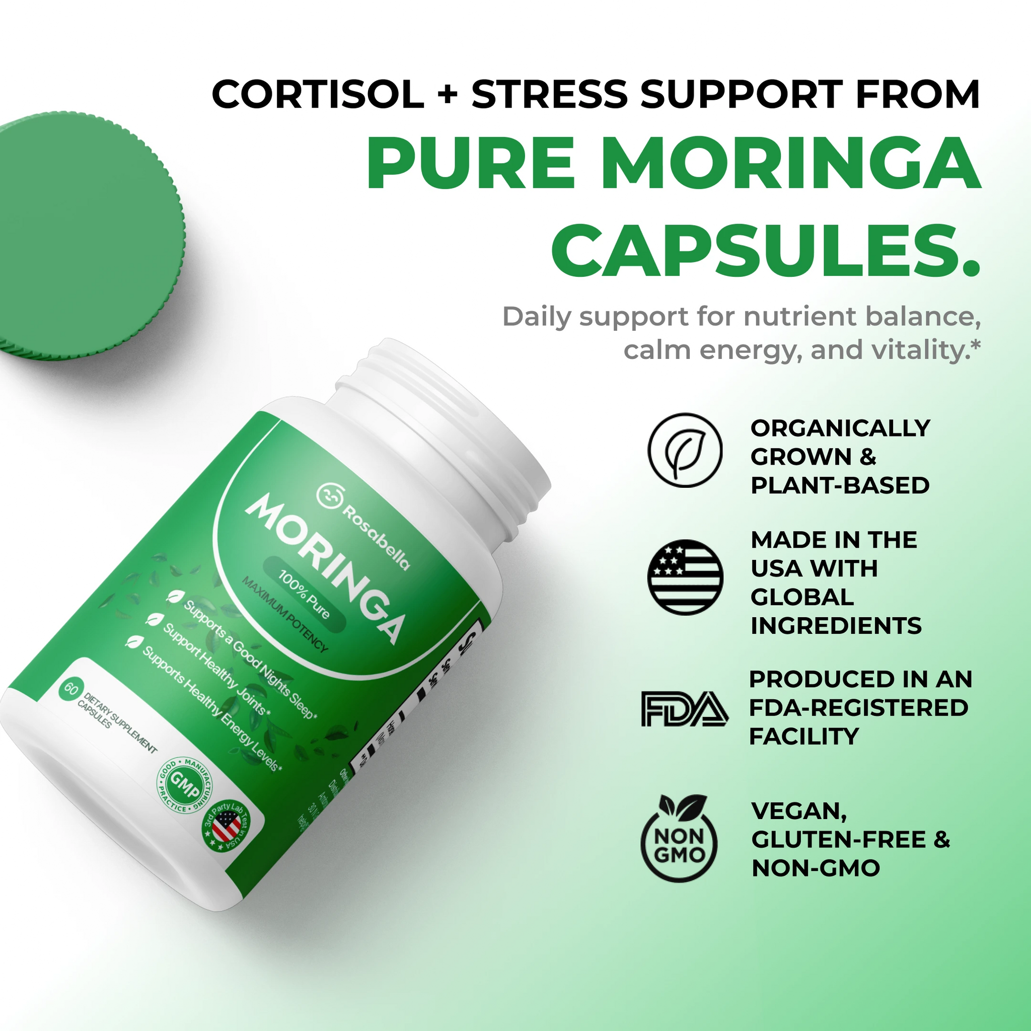 Rosabella Moringa Powder Capsule