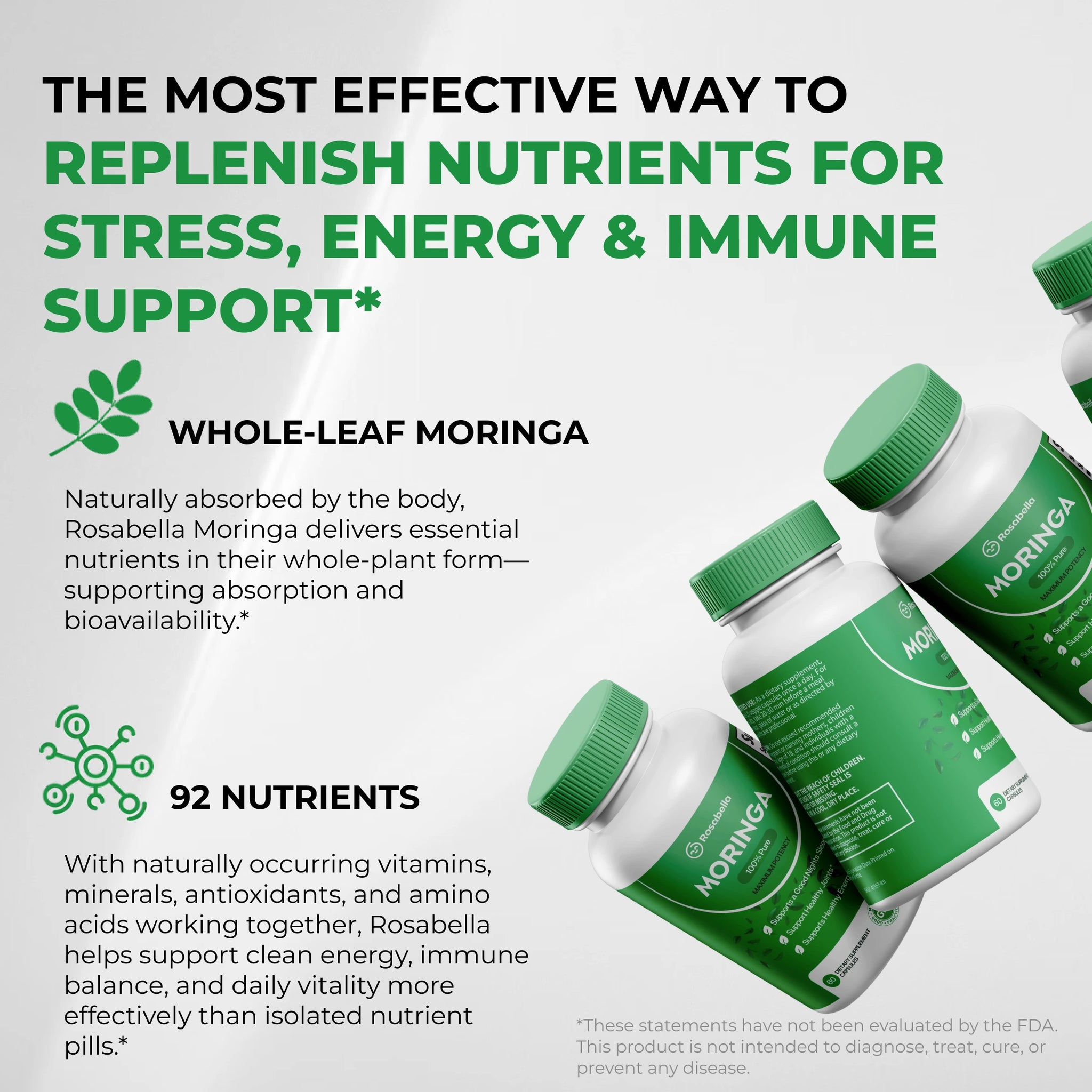 Rosabella Moringa Powder Capsule