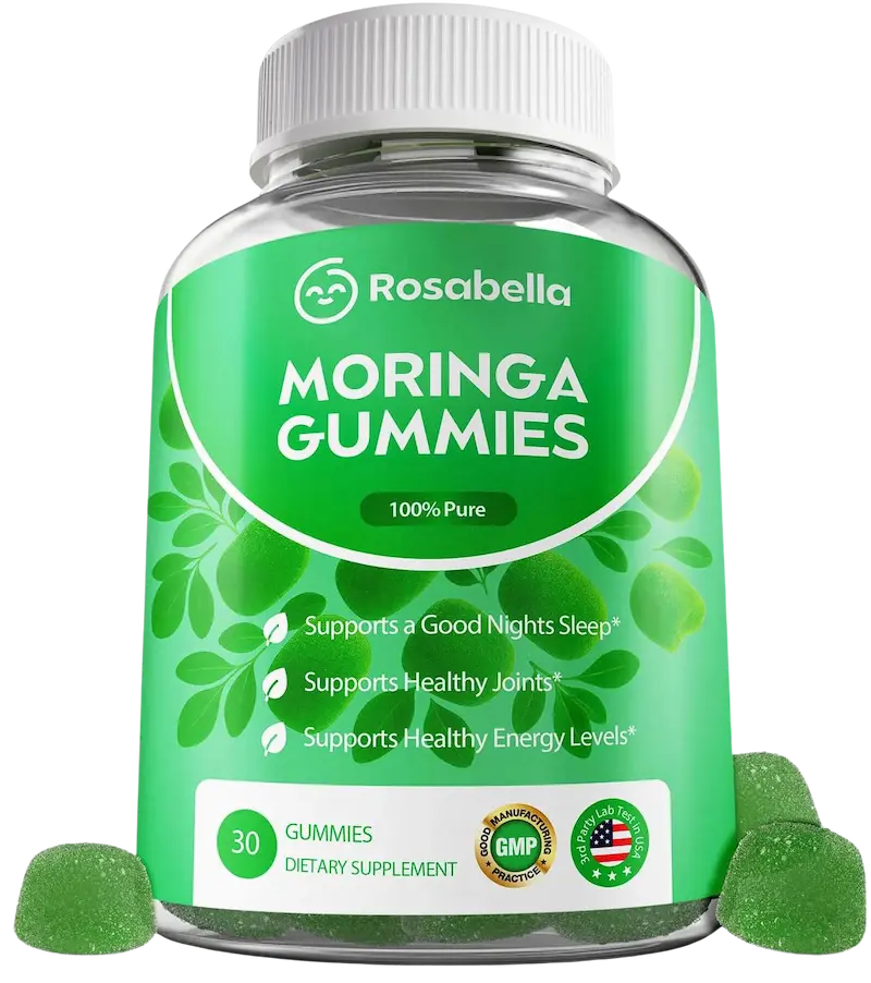 30 DAY SUPPLY 60 CAPSULES MORINGA GUMMIES Your Daily Green Superfood