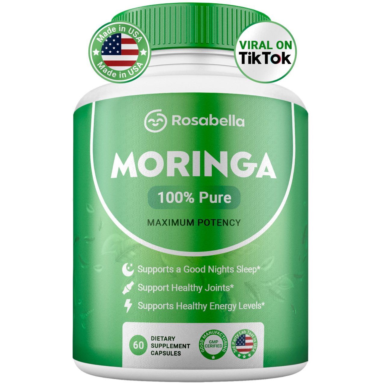 Rosabella Moringa Powder Capsule BOGO