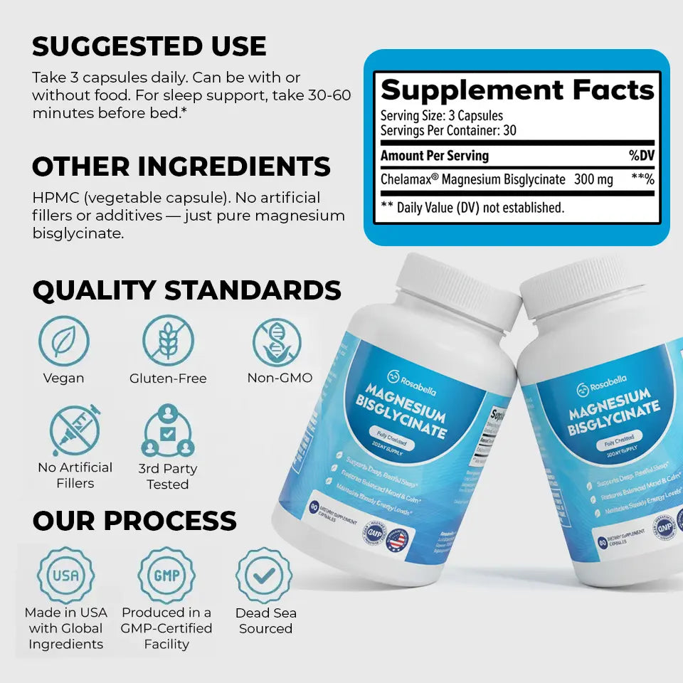 Rosabella Magnesium Capsules BOGO