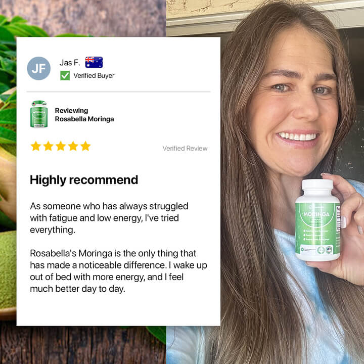 Rosabella Moringa Powder Capsules