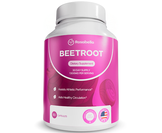 30 DAY SUPPLY 60 CAPSULES ORGANIC BEETROOT CAPSULES Nature's Circulation Support